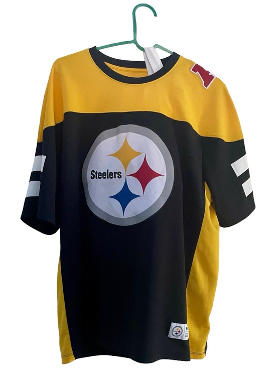 Ots Tops - Women’s Black & Yellow Steelers Short-Sleeve Fan Jersey